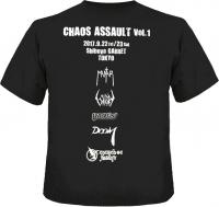 CHAOS ASSAULT Vol.1 オフィシャルTシャツMANTAR 全員直筆サイン入り (M/L)